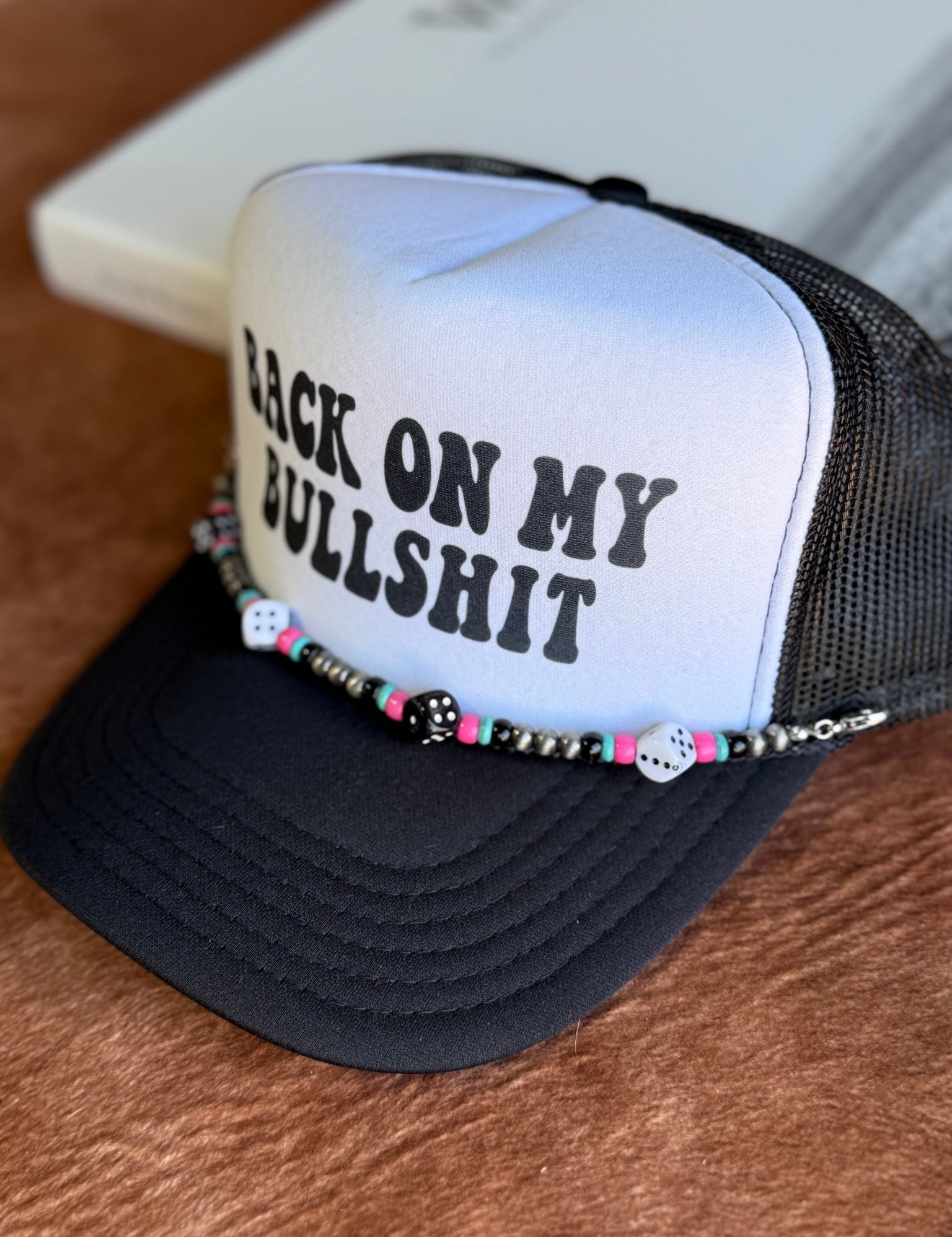 Dice Charm Trucker Hat Chain