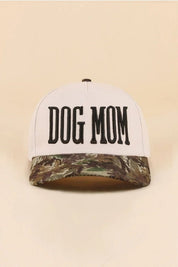 Dog Mom Embroidered Camo Trucker Hat
