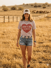 Don't Be A Dick Graphic TeePink GravelS