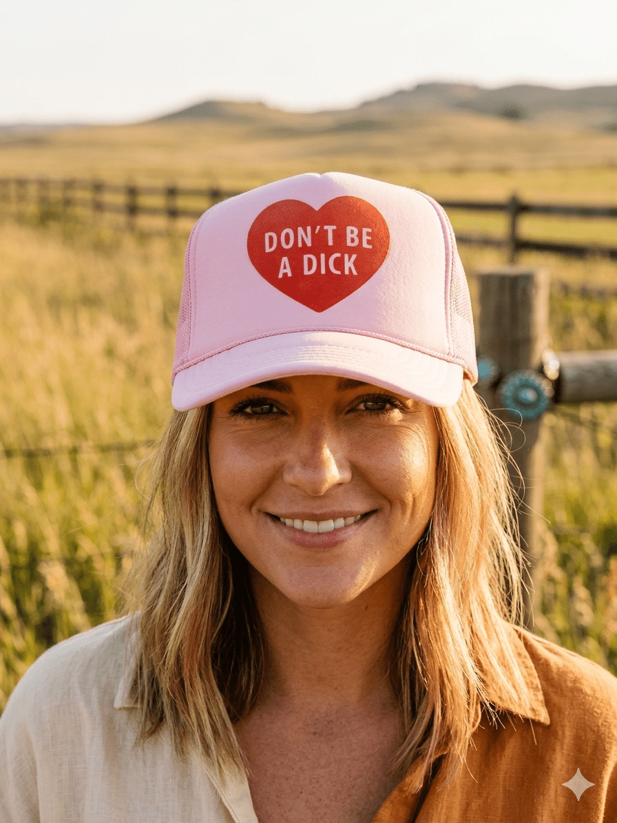 Don't Be A Dick Trucker HatPink