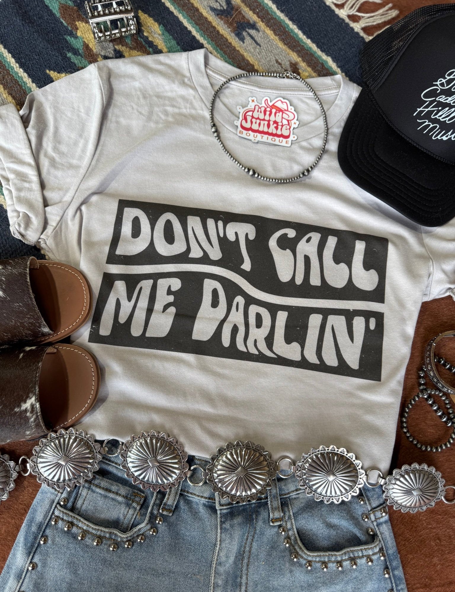 Don't Call Me Darling Graphic TeeCool GreyS