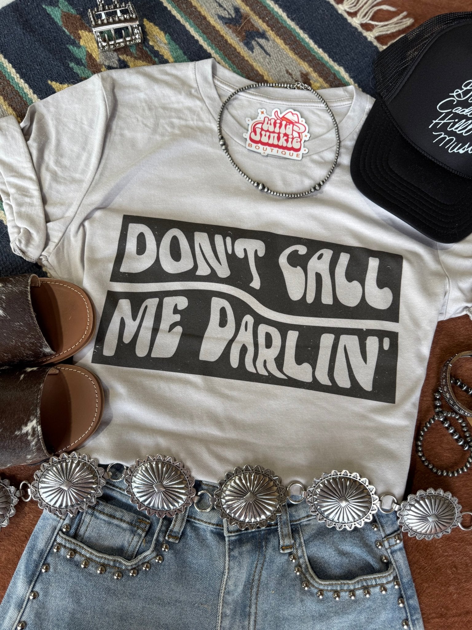 Don't Call Me Darling Graphic TeeCool GreyS
