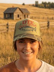 Down To Fish Trucker HatLight Camo