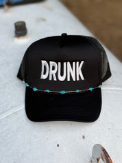 Drunk Embroidered Trucker Hat