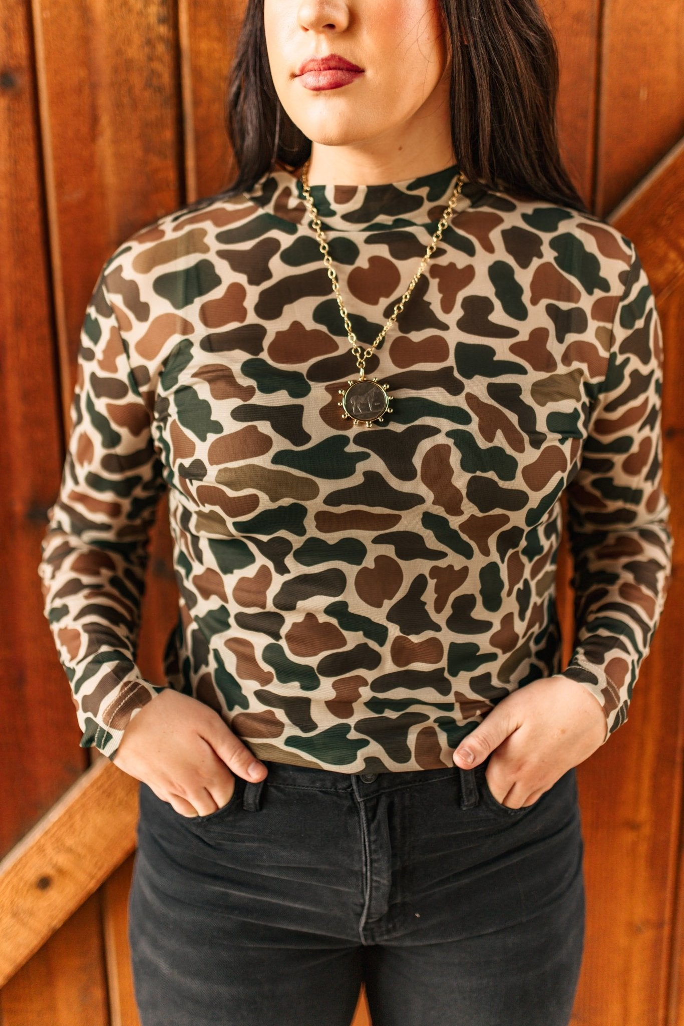 Duck Camo Long Sleeve Mesh Top – Wild Junkie