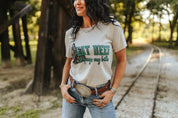 Eat Beef It Pays My Bills Graphic TeeCool GreyS