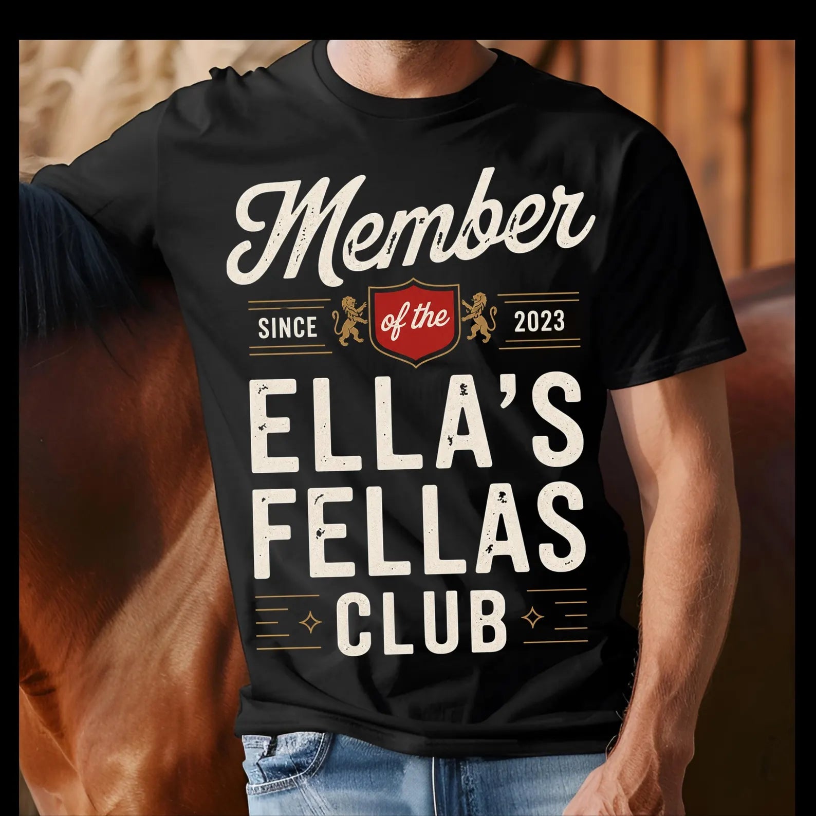 Ella Fella Graphic TeeBlackS