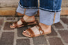 Embossed Leather and Cowhide Sandals6