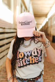 Emotional Support Beverage Pink Trucker HatPink