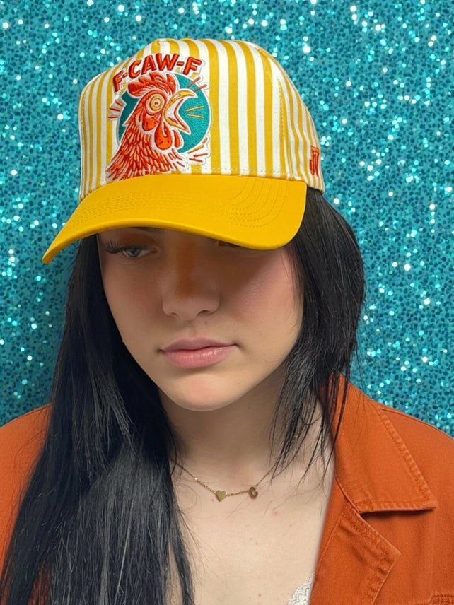 F - Caw - F Embroidered Trucker Hat