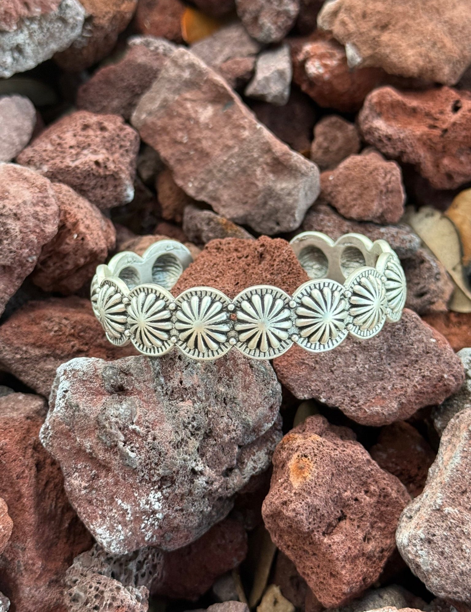 Faux Concho Cuff Bracelet