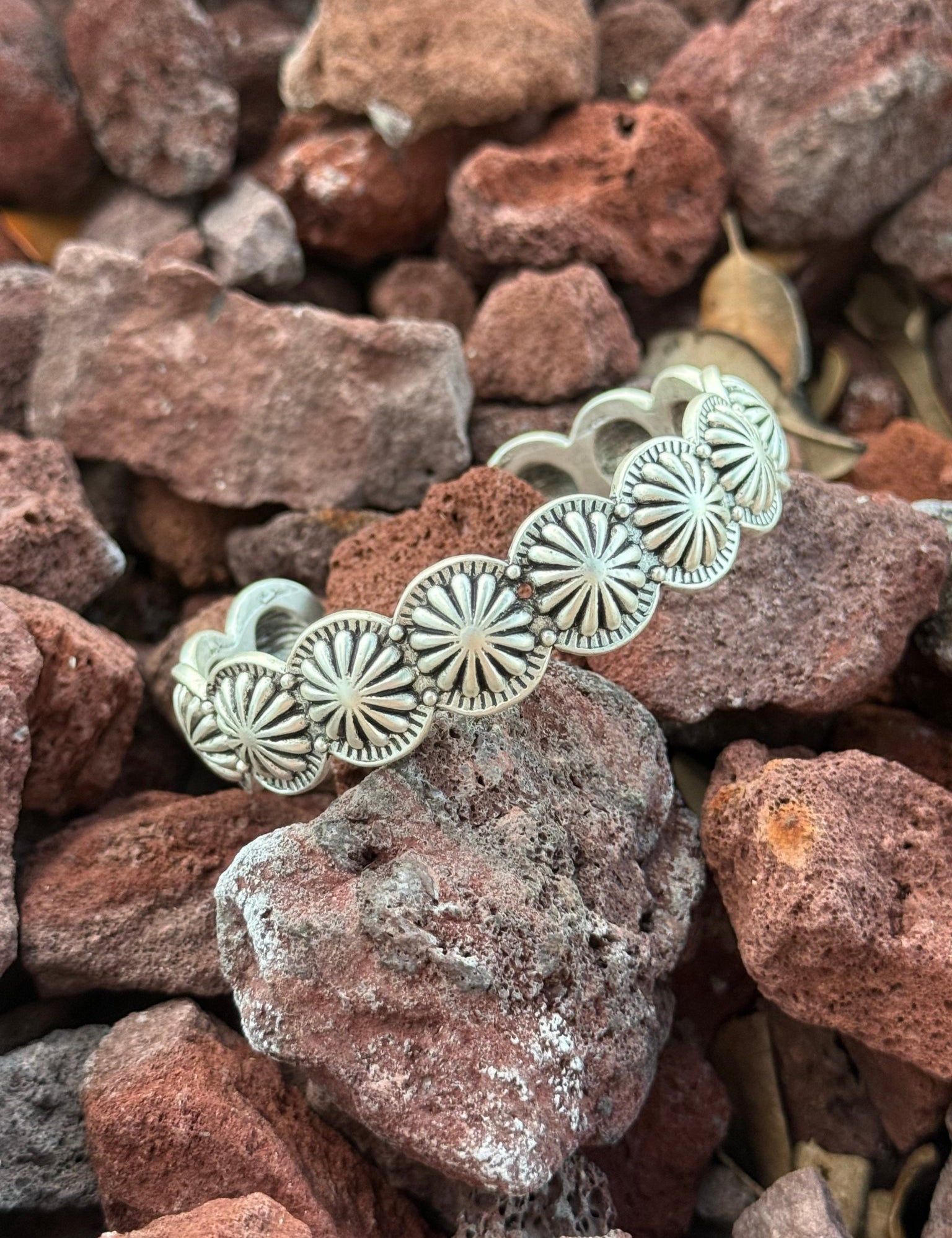Faux Concho Cuff Bracelet