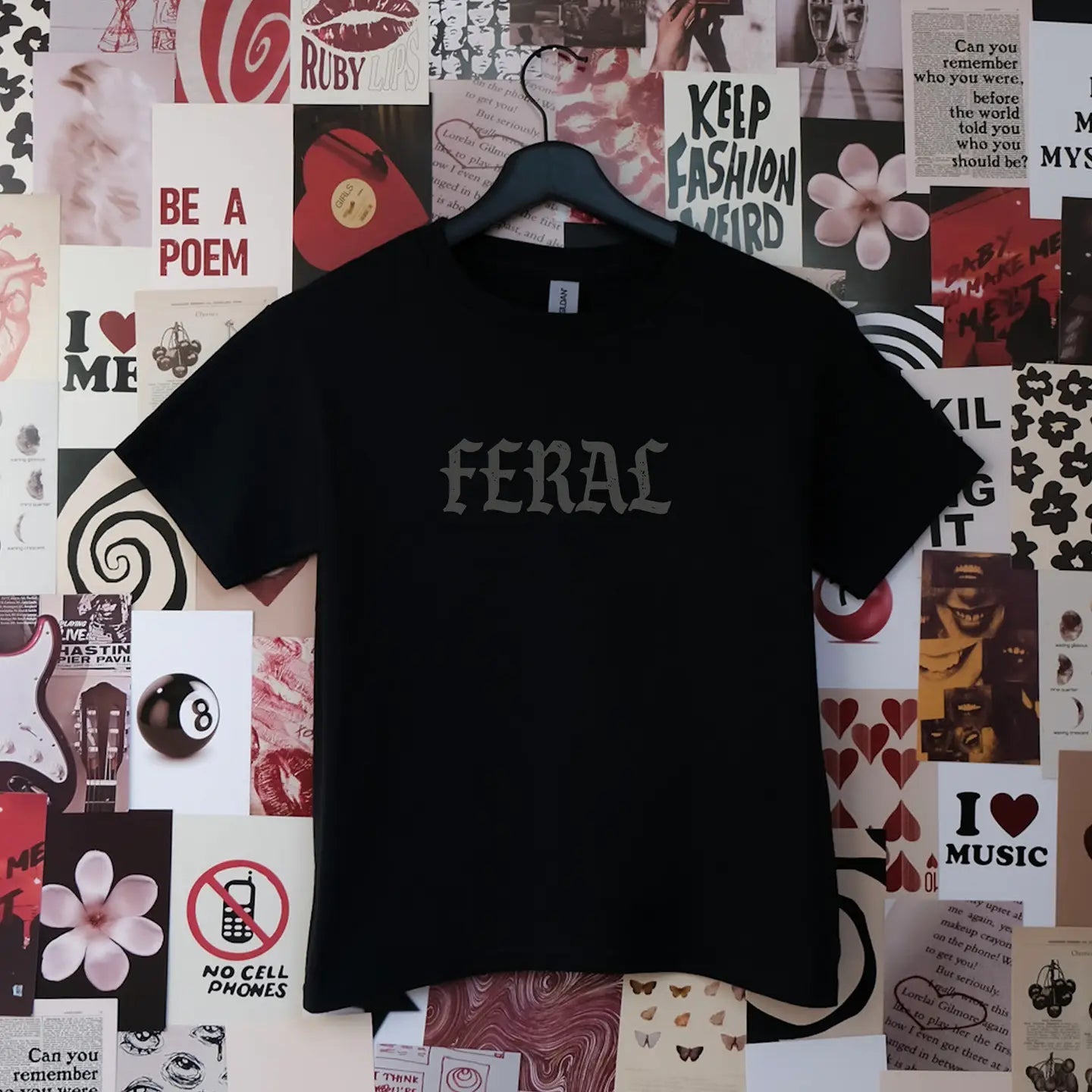 Feral Cropped Babydoll TeeXS