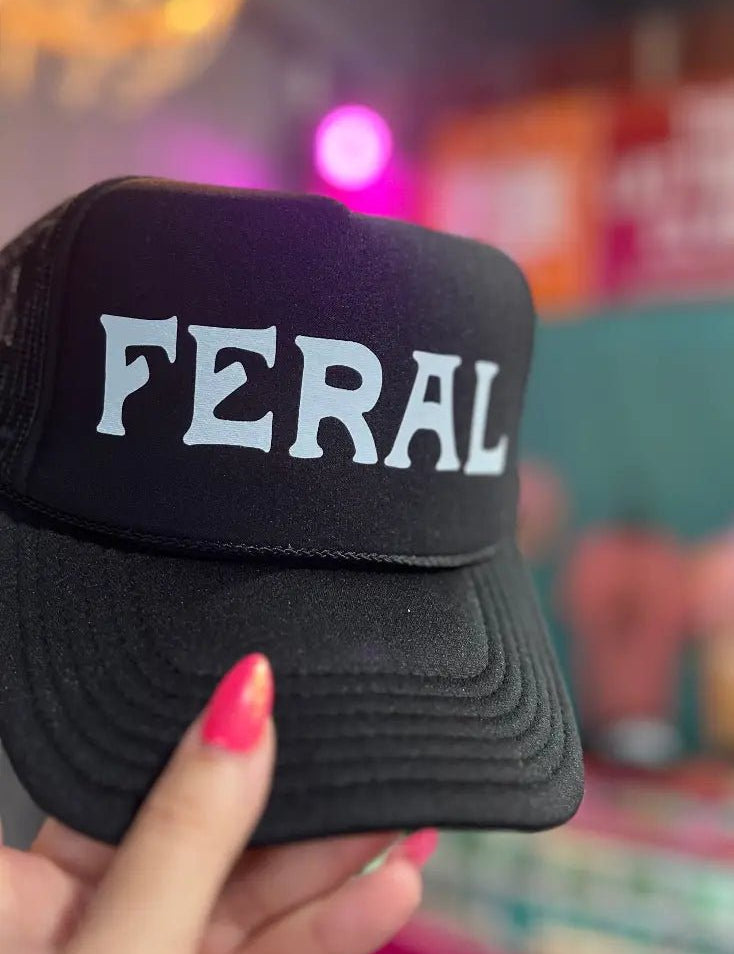 Feral Trucker HatBlackOS