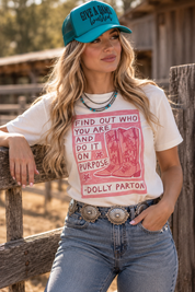 Find Out Who You Are Western Graphic TeeWhiteS
