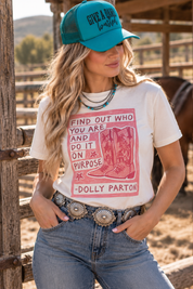Find Out Who You Are Western Graphic TeeWhiteS