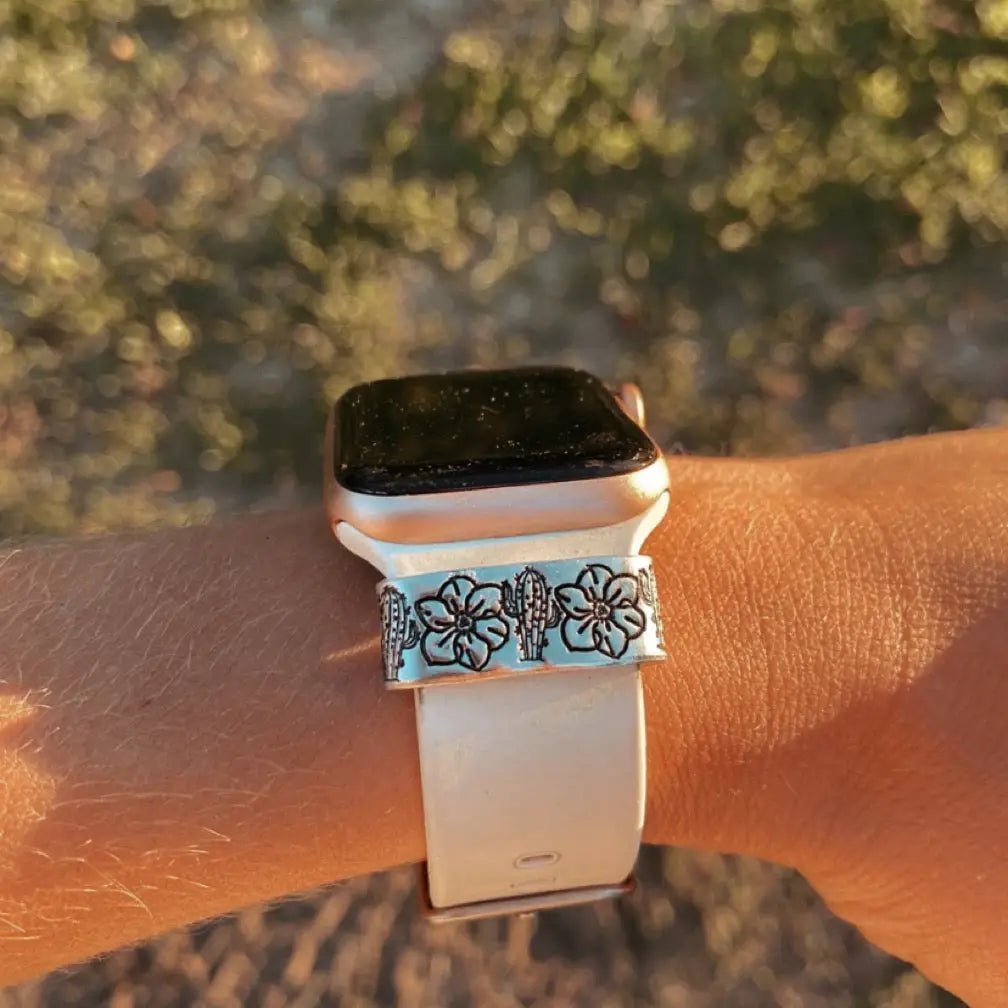 Floral Cactus Apple Watch Cuff