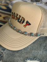 Floral Concho Trucker Hat Chain