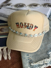 Floral Concho Trucker Hat Chain