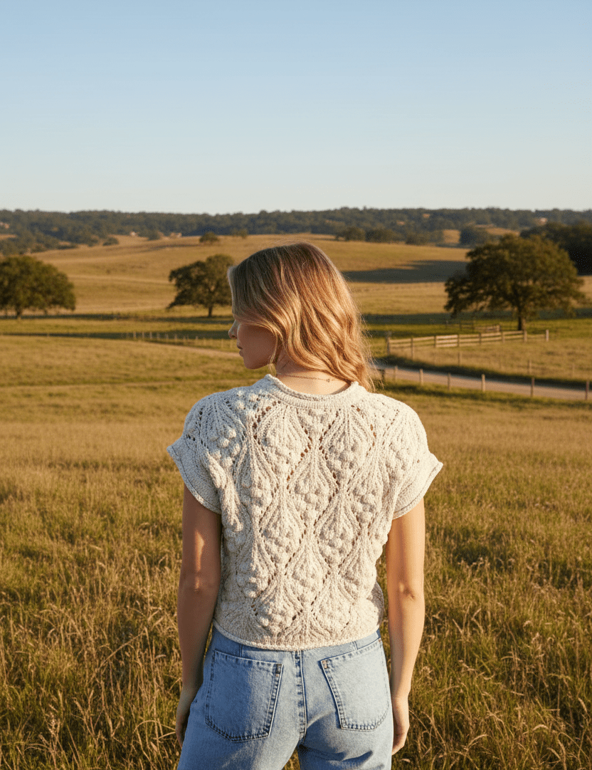 Floral Knit Crop TopS