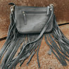 Floral Tooled Leather Crossbody Bag