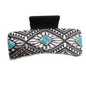 Floral Turquoise Hair Claw