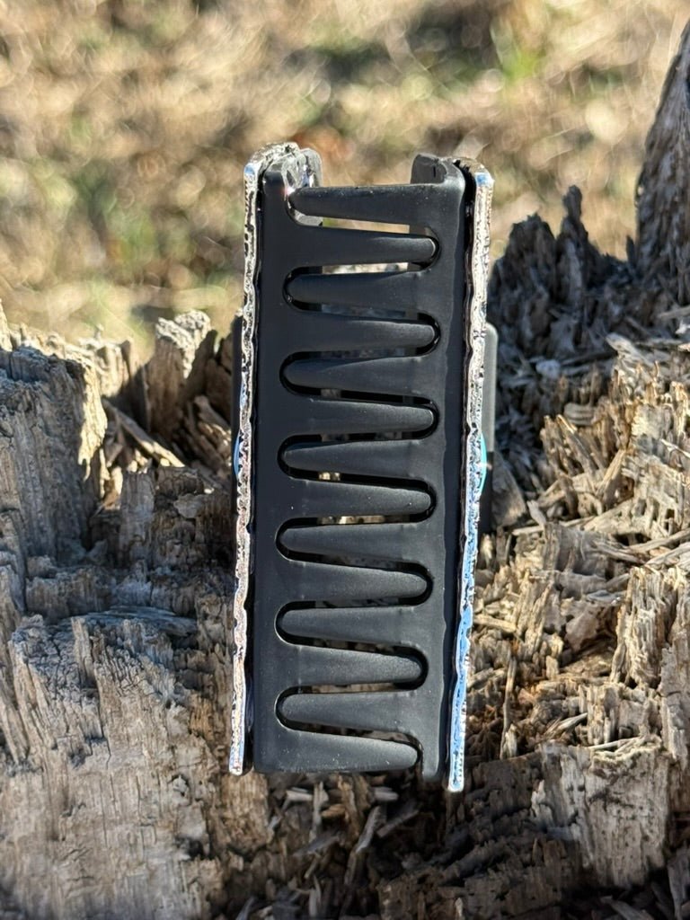 Floral Turquoise Hair Claw