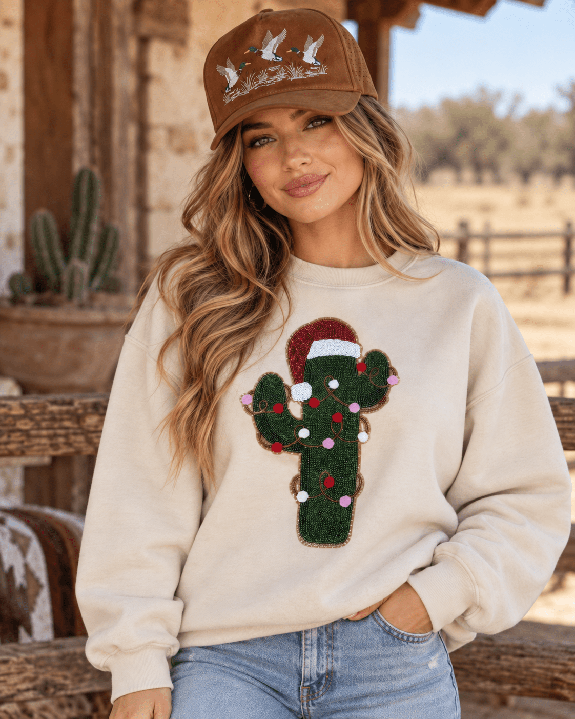 Flying Wild Mallard Embroidered Trucker Hat