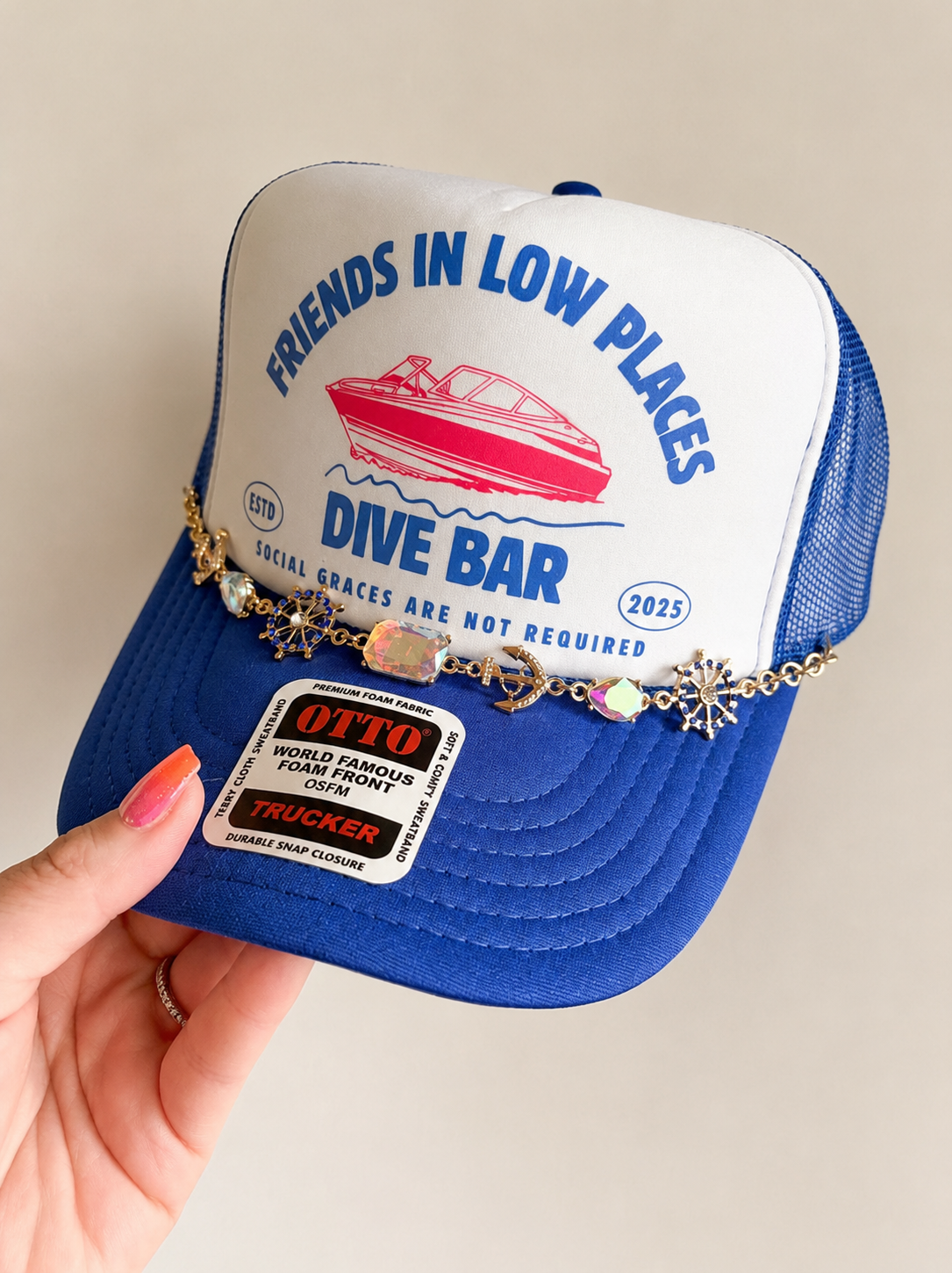 Friends in Low Places Trucker HatBlue