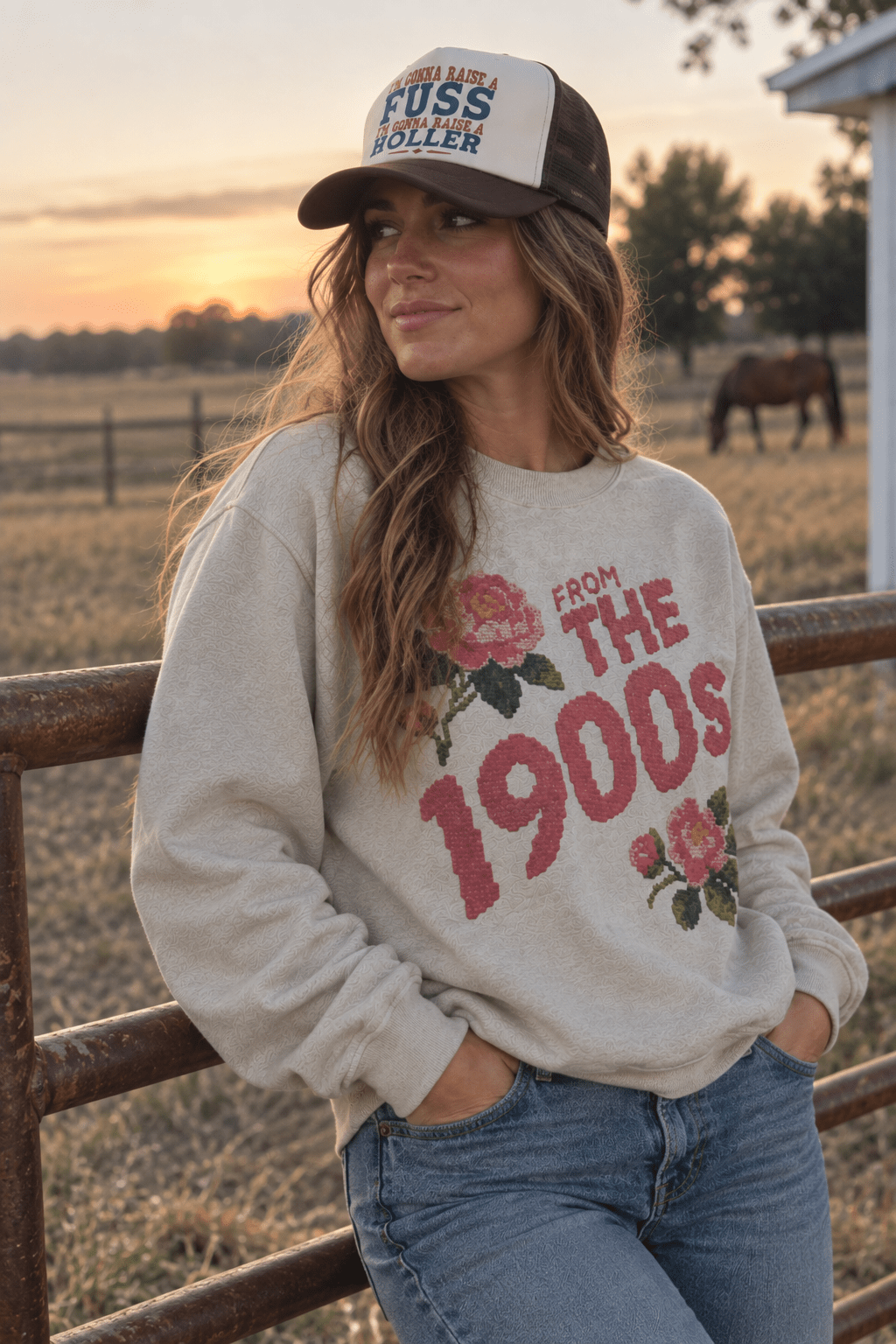 From The 1900s Graphic SweatshirtSandS