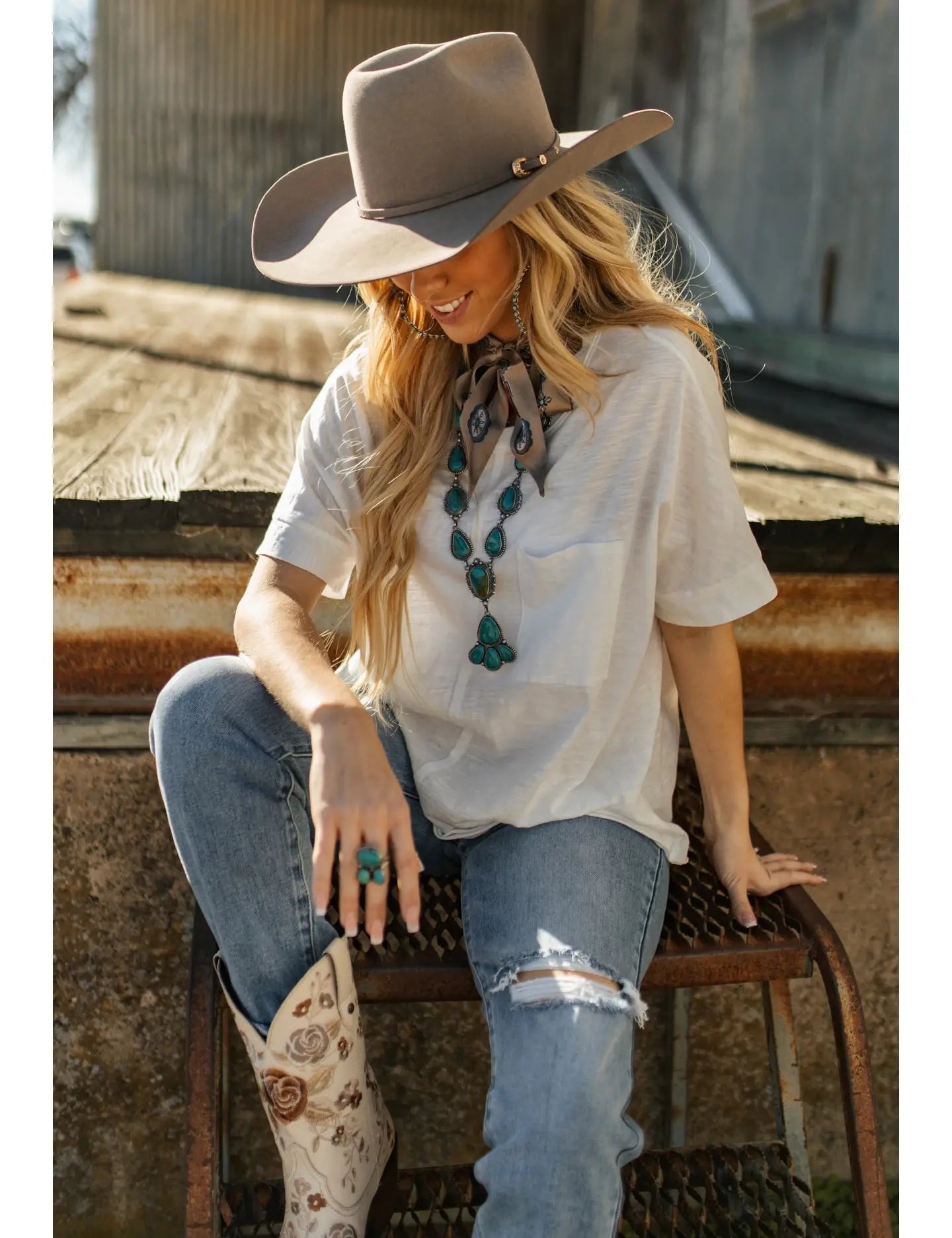 Front Pocket Short Sleeve TopS