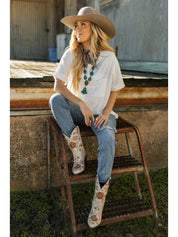 Front Pocket Short Sleeve TopS