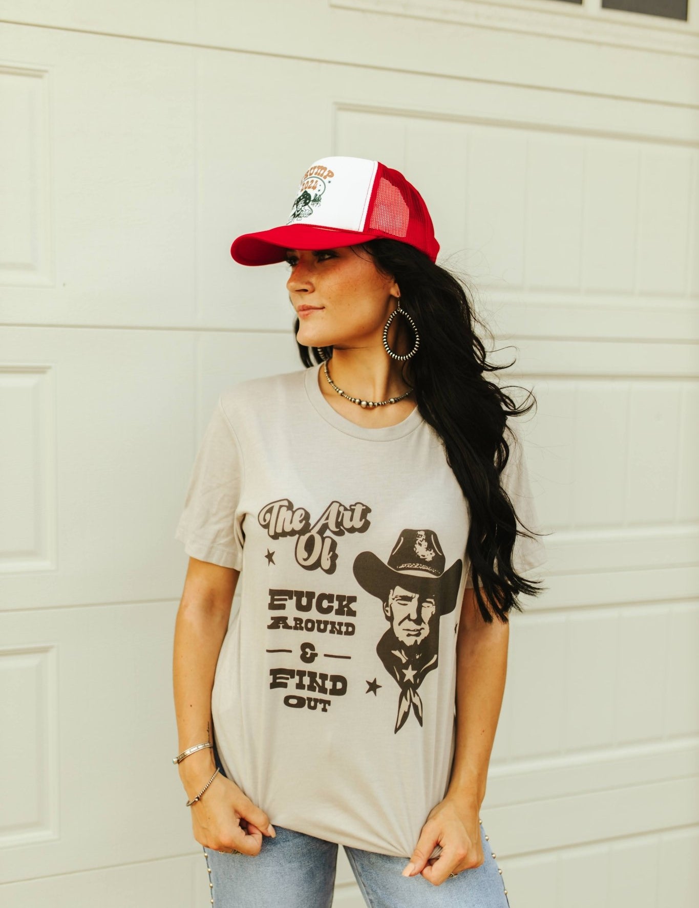 Fuck Around and Find Out Trump Graphic TeeCool GreyS