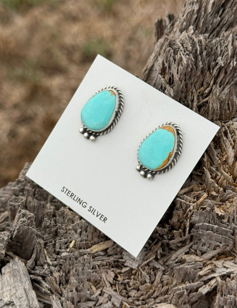 Genuine Sky Royston Turquoise Earrings