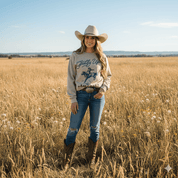 Giddy Up America Graphic SweatshirtSandS