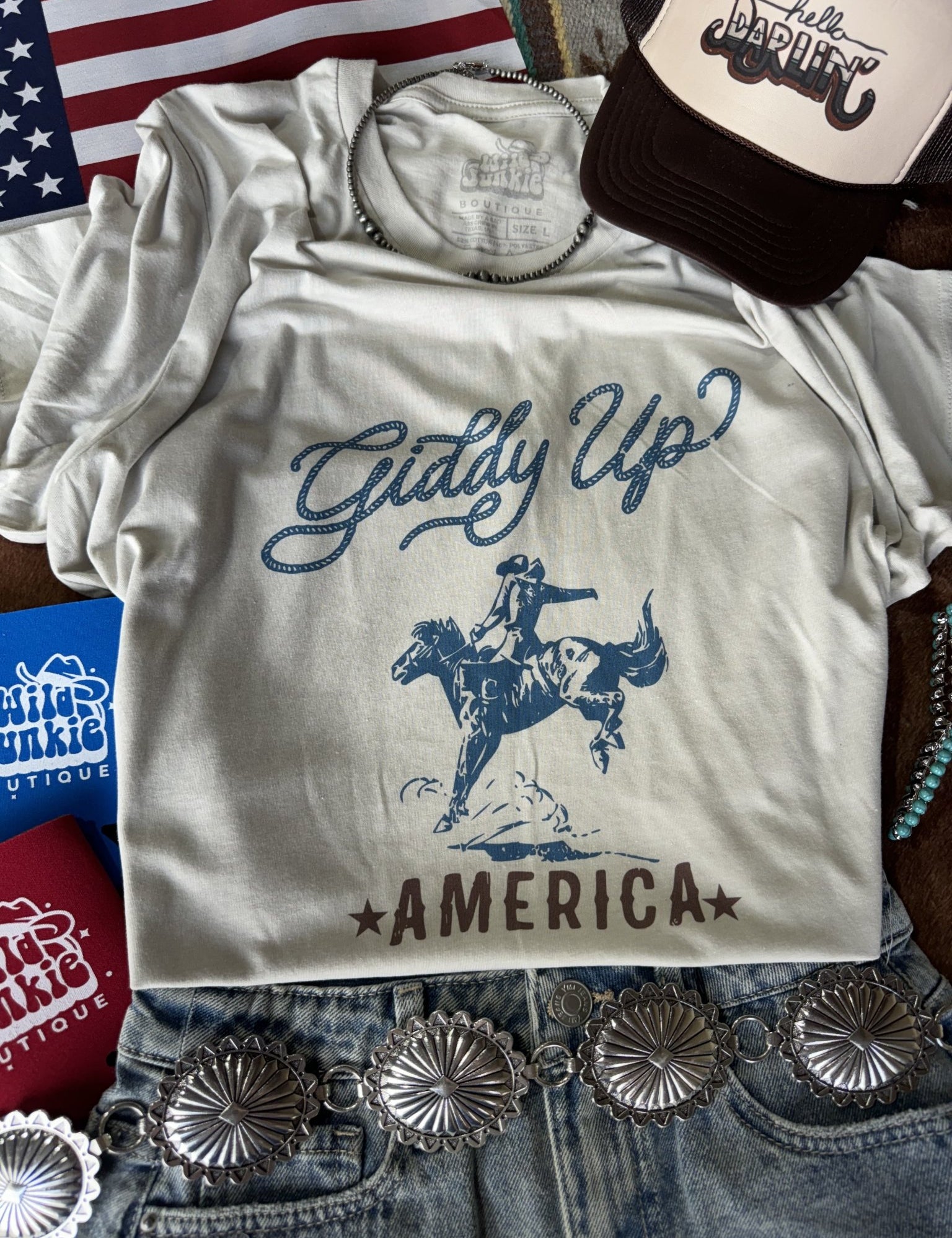 Giddy Up America Graphic TeeCementS