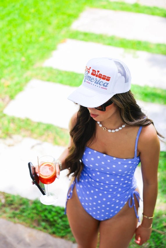 God Bless America Trucker Hat