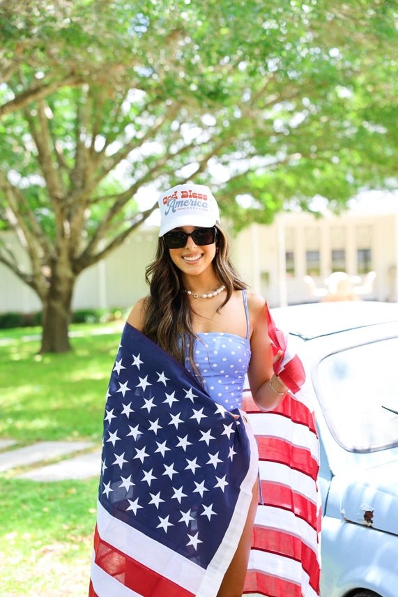 God Bless America Trucker Hat