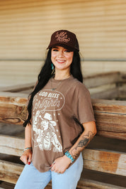 God Bless Cowgirls Graphic TeeS