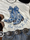 God Bless The Girls Graphic TeeWhiteS