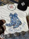 God Bless The Girls Graphic TeeWhiteS