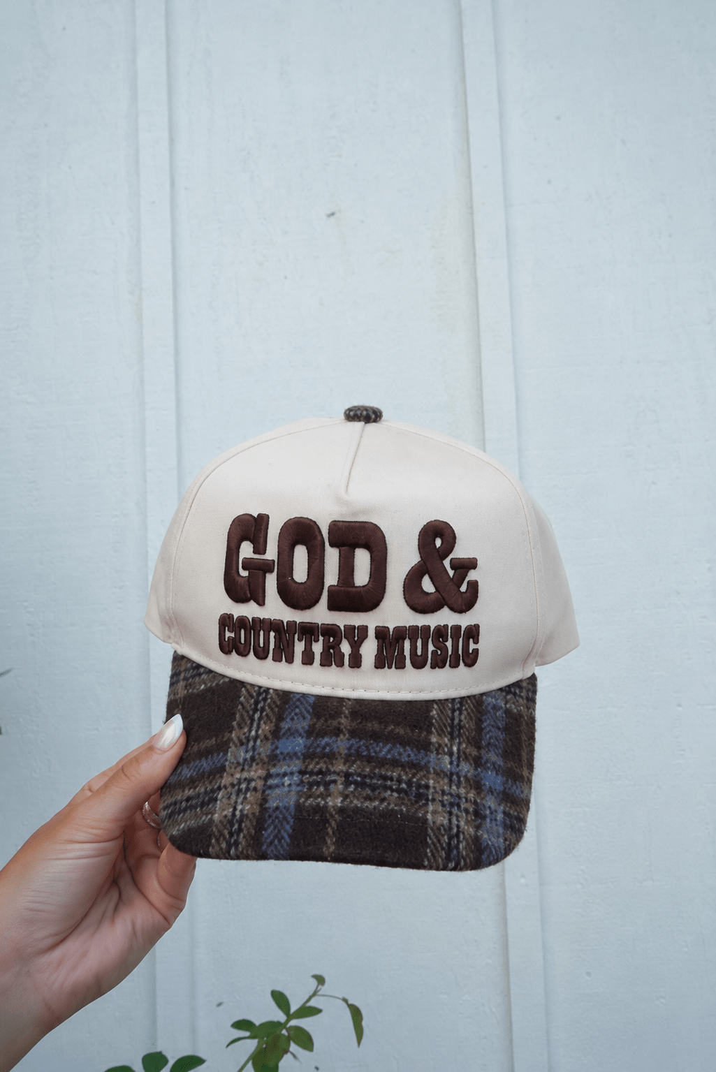 God & Country Music Embroidered Trucker Hat