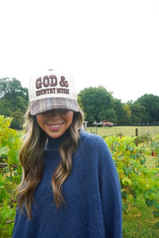 God & Country Music Embroidered Trucker Hat