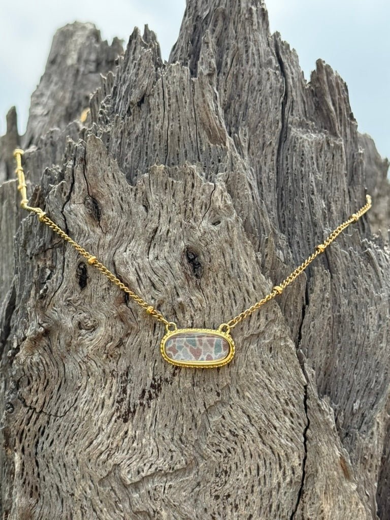 Gold Camo Chain Necklace