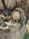 Gold Concho Turquoise Ring