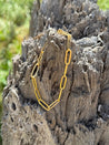 Gold Plated Paperclip Bracelet