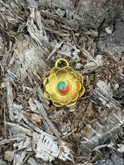 Gold Plated Squash Blossom Pendant