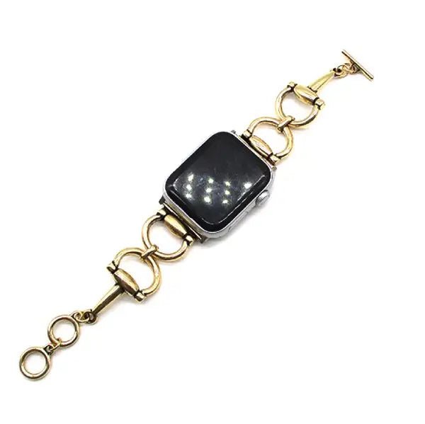 Gold Snaffle Bit Apple Watch Band
