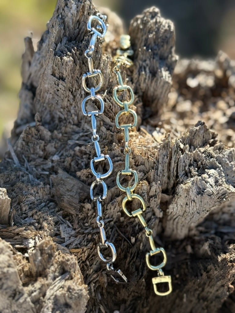 Gold Snaffle Bit Magnetic Bracelet