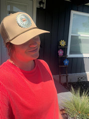Gold Concho Trucker Hat